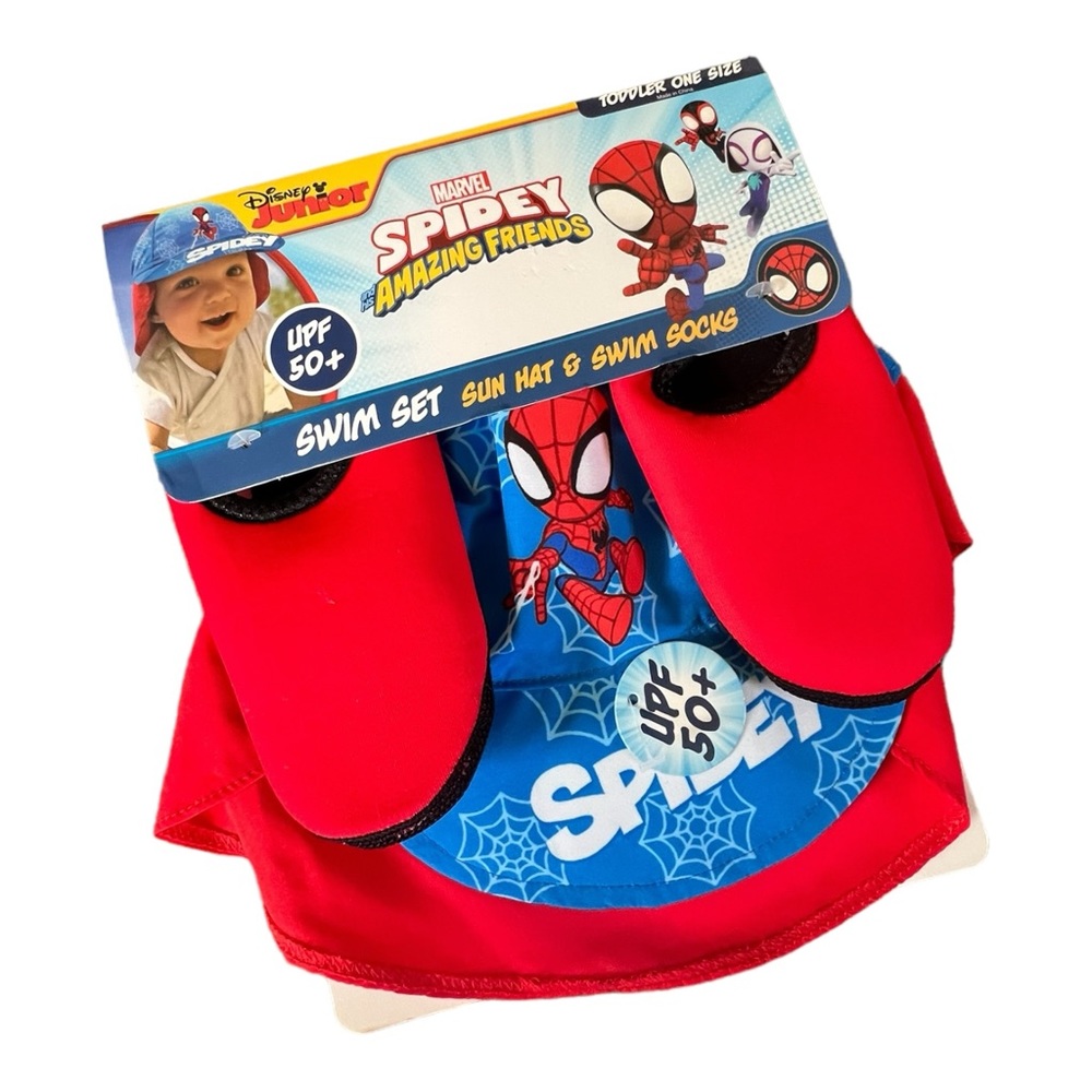 BFNY Marvel Swim Set includes Sun Hat and Swim Socks - UPF 50+